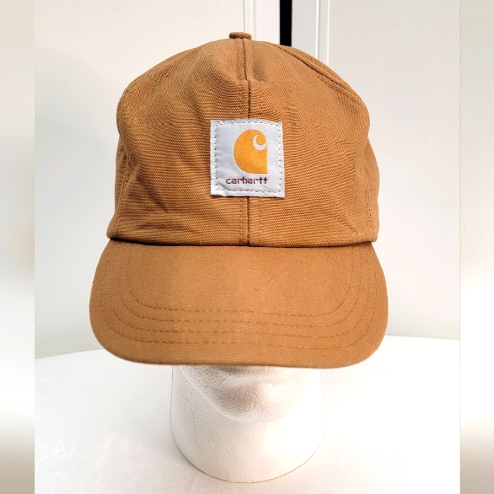 VINTAGE CARHARTT THERMOLITE INSULATED DUCK CANVAS EAR FLAP HAT, MEN'S SIZE S